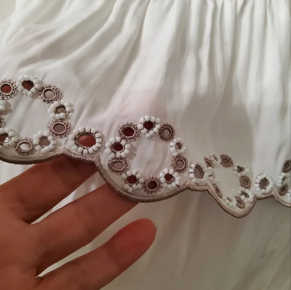 Ramy Brook Off-the-Shoulder Cynthia Flounce Mini Dress Size L - Picture 7 of 14